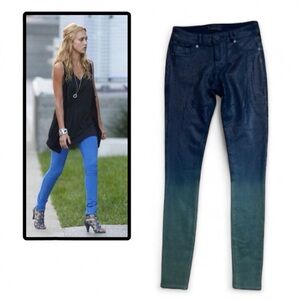 Denimocracy Mystic Water Anarchy Knit Legging with Color Fade from Blue to Green